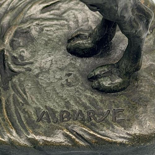 Metal Alfred Barye, Bactrian Camel, Bronze For Sale - Image 7 of 10