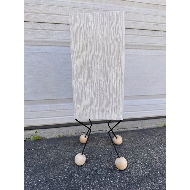 1990s Lantern Lamp With Wooden Ball Feet For Sale - Image 5 of 8