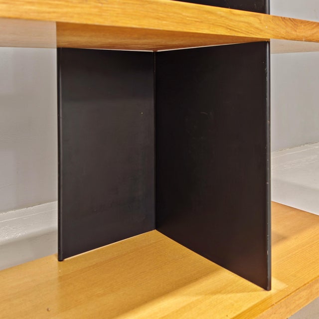 Oak Entrance Console or Bookcase attributed to Charlotte Perriand, 1970s For Sale - Image 18 of 18