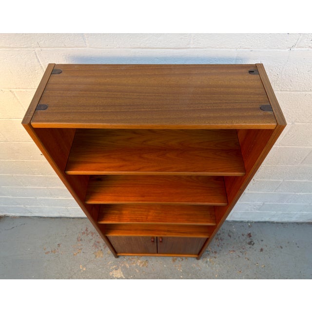 Vintage Danish Teak Mid-Century Modern Bookcase For Sale - Image 11 of 15