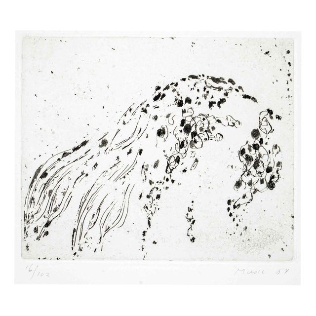 Zoran Music, Point of Reference, Etching, 1964 For Sale