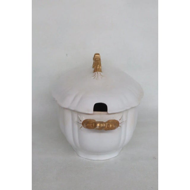 John Edwards Imperial Porcelain De Terre Soup Bowl Dish With Lid For Sale - Image 10 of 13