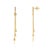1.92Ct Yellow Sapphire & Diamond Chain Drop Earrings in 14k Yellow Gold- 2 Pieces For Sale - Image 4 of 13
