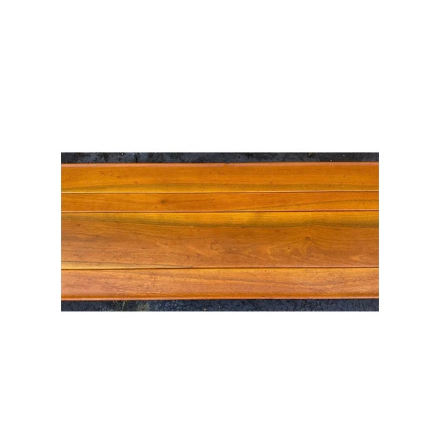 Dunbar Furniture Mid-Century Modern Edward Wormley for Dunbar Long John Walnut Coffee Table For Sale - Image 4 of 7