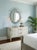 2000 - 2009 Handcrafted South African White Beaded Wirework Oval Wall Mirror For Sale - Image 5 of 12