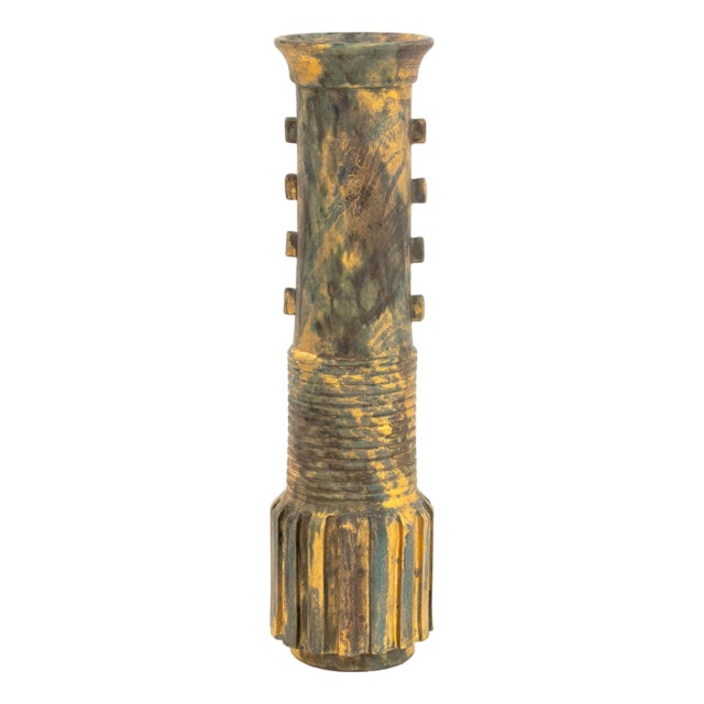 Italian Global Views Glazed Ceramic Vase For Sale