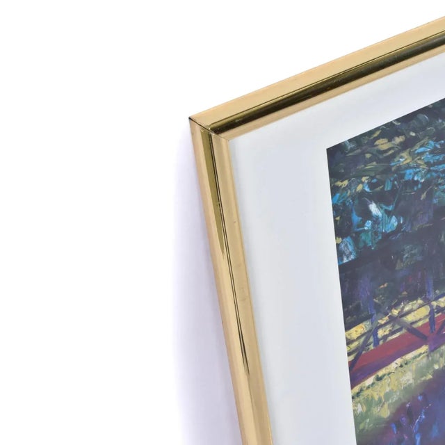 Claude Monet Water Lilies and Charles Mundy Framed Impressionist Prints - Set of 2 For Sale - Image 14 of 17