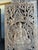 Mid-Century Modern Antique Hand-Carved Solid Wood Buddha Wall Panel | Meditation Spiritual Wall Art 72x35 For Sale - Image 3 of 7
