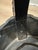 Black Vintage Mid 20th Century Asian Hand-Carved Ebonized Wood Plant Stand / Accent Stool / Side Table For Sale - Image 8 of 12