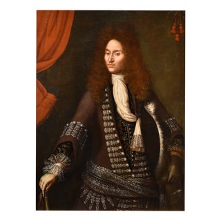 John Michael Wright, Portrait of a Gentleman, 1670, Oil on Canvas For Sale