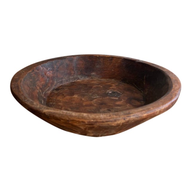 Early 20th Century Primitive European Dough Bowl For Sale