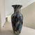 Abstract Murano Italy Large Tall 14” Glass Vase Multi-Color Splash Black Marble Pretty! For Sale - Image 3 of 10
