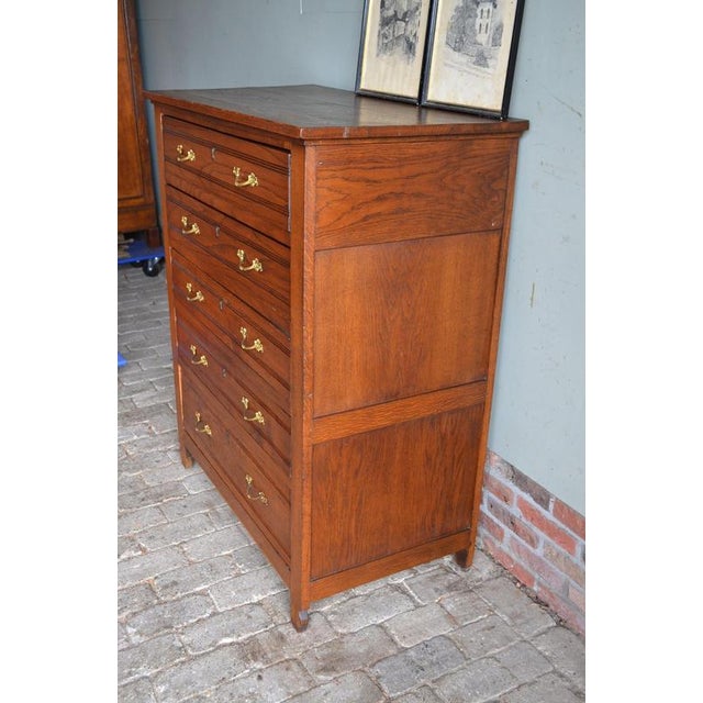 Antique Oak Chest of Drawers For Sale - Image 5 of 11