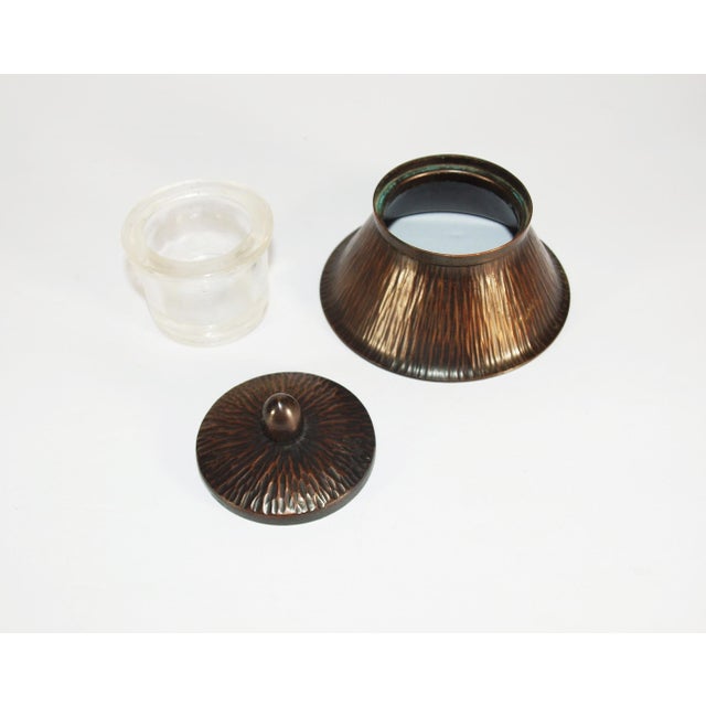 Metal 1930s Roycroft 8-Piece Arts & Craft Copper Desk Set For Sale - Image 7 of 9