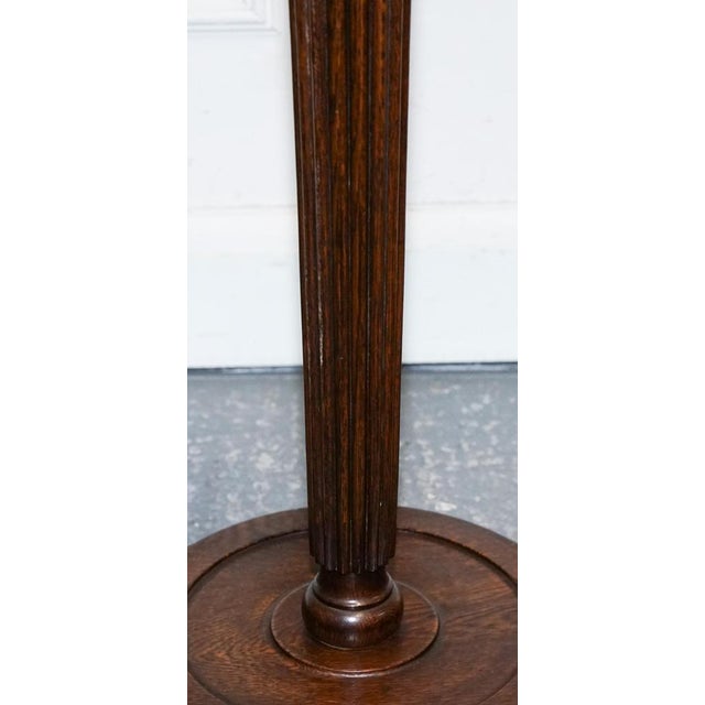 Traditional Oak Standard Floor Lamp For Sale - Image 5 of 10