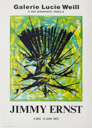 1973 Jimmy Ernst Lucie Weill Gallery Lithograph Poster