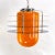 Space Age Lounge Ceiling Lamp with Orange Glass, 1970s For Sale - Image 9 of 12