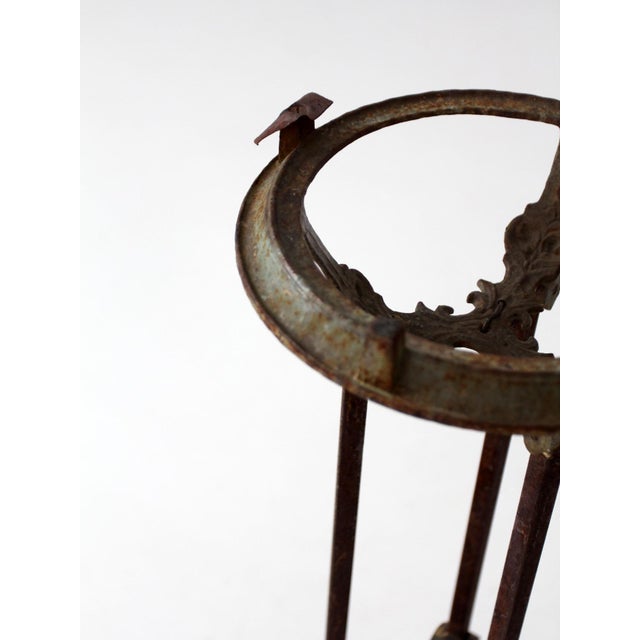 Antique Gothic Revival Iron Plant Stand For Sale - Image 10 of 13