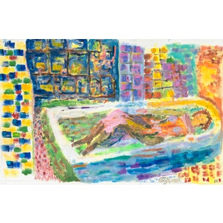 Giclée Print "Bathtub" by Regina Gately For Sale