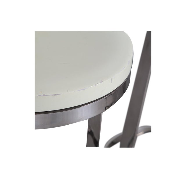 White Aro Swivel Bar Stools by Lievore Altherr Molina for Bernhardt Design - Set of 4 For Sale - Image 8 of 11