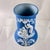 Late 19th Century German Blue Jasperware Courting Couple Bud Vase For Sale - Image 5 of 7