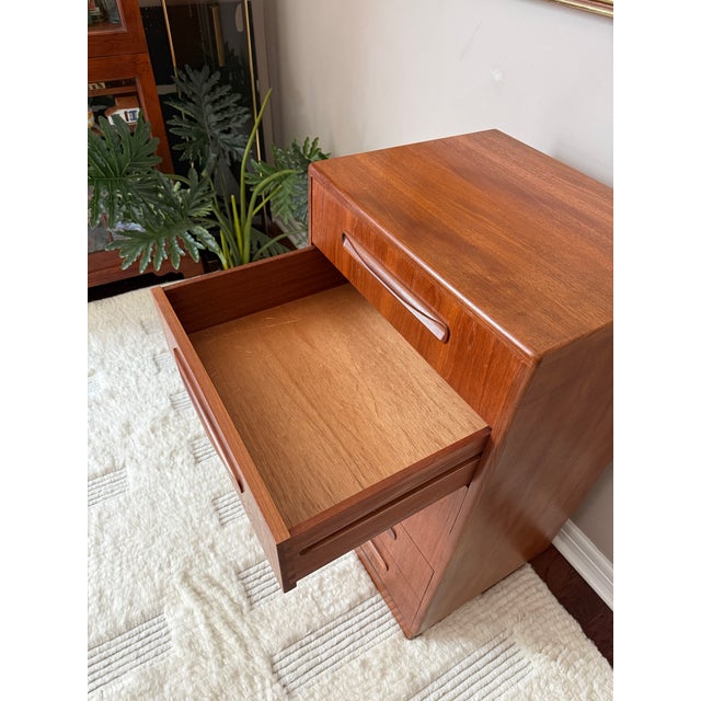 Wood Vintage 1960s Teak G Plan "Fresco" Tallboy Chest Dresser For Sale - Image 7 of 12