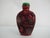 Vintage Chinese Red Cinnabar Lacquerware Village Scene Snuff Bottle For Sale - Image 4 of 10
