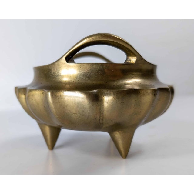18th or 19th Century Chinese Bronze Tripod Lobed Censer Probably Daoguang Period For Sale In New York - Image 6 of 18
