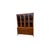 This Mid Century Modern China Cabinet by Halle Bros features a sleek walnut finish, adding a touch of elegance to any home...