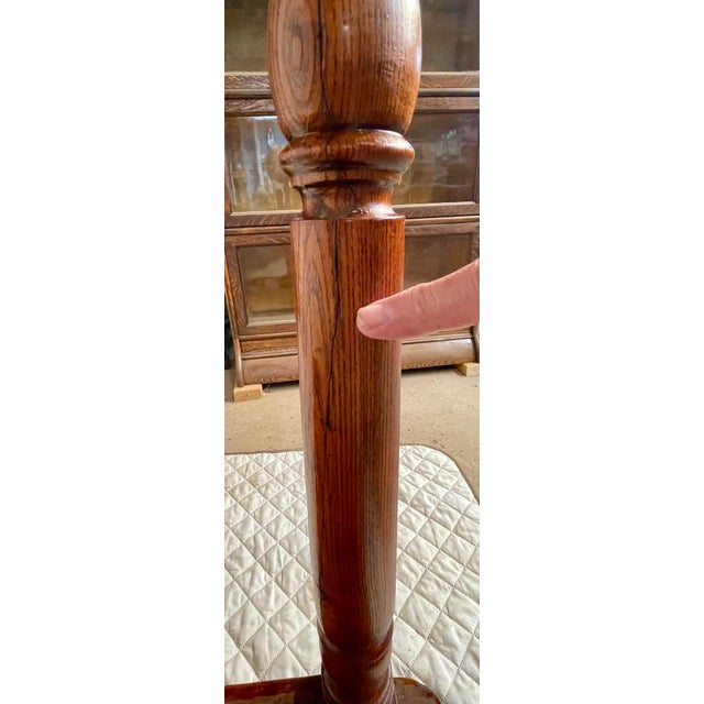 Brown Antique Pennsylvania Pine Farm Table For Sale - Image 8 of 12