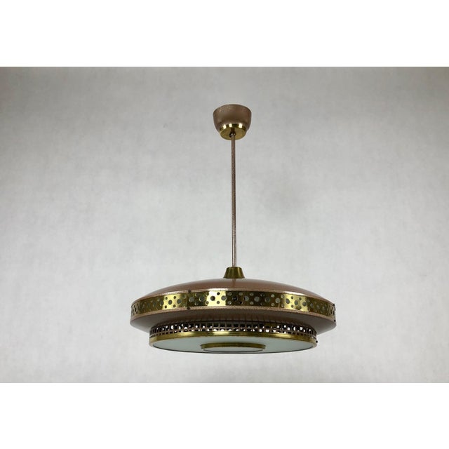 Space Age Ufo Pendant Lamp by Ludib Bratislava, 1950s For Sale - Image 4 of 15