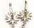 Metal Chanel Silver Star CC Crystal Lavender Bead Long Lever Back Earrings, A Pair For Sale - Image 7 of 7