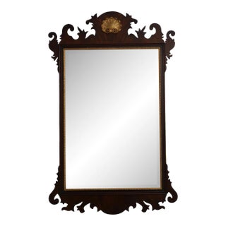 Henkel Harris Chippendale Style H-6 Mahogany Mirror For Sale