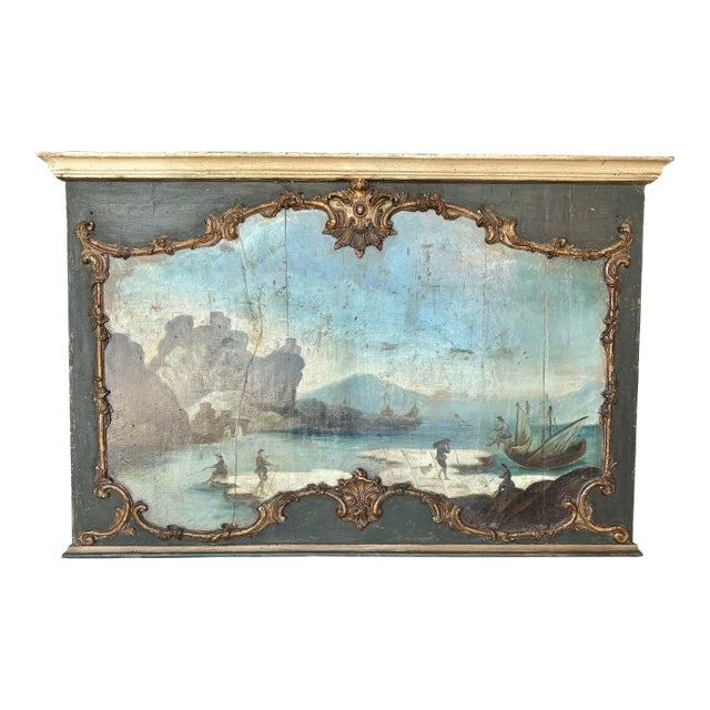 19th Century Italian Seascape Oil on Panel Painting For Sale