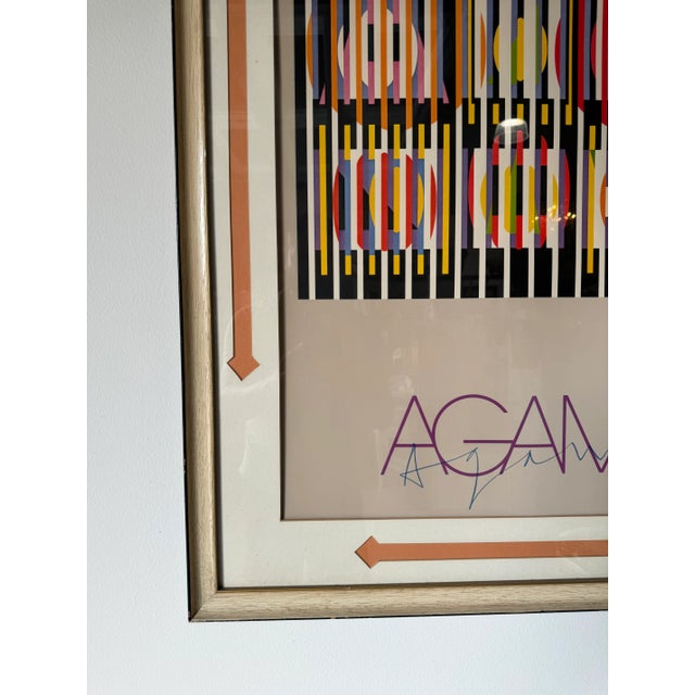 Yaacov Agam " Op Art " Hand Signed Poster For Sale - Image 9 of 12