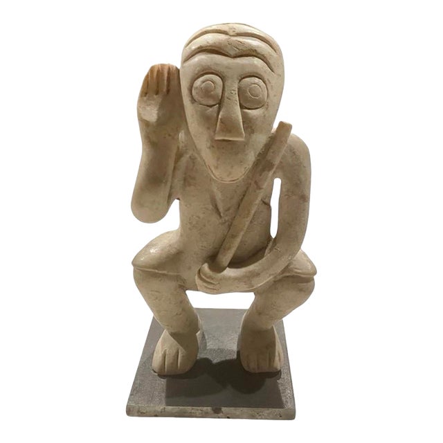 Stone Monkey in the Style of the Ming Dynasty Period, 8” High For Sale
