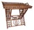 Vintage Ralph Lauren Style Bamboo Butler Tray Table With Lyre Base For Sale