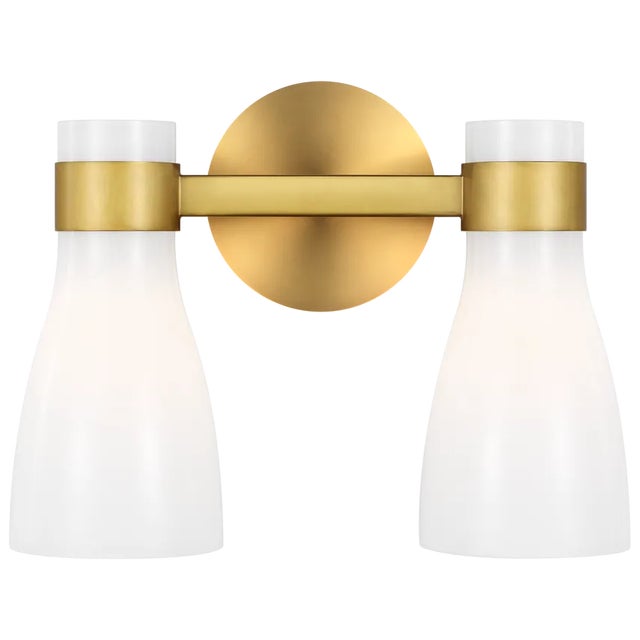 This stylish Moritz sconce by AERIN for Visual Comfort Studio Collection includes glass shades originally inspired by the...