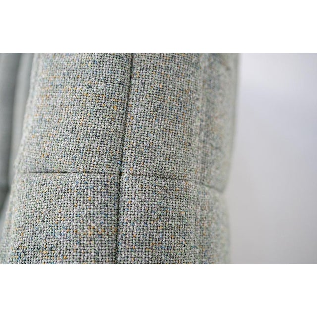 Togo Lounge Chair and Pouf in Melange Tweed Fabric by Michel Ducaroy for Ligne Roset, 1973, Set of 2 For Sale - Image 16 of 18