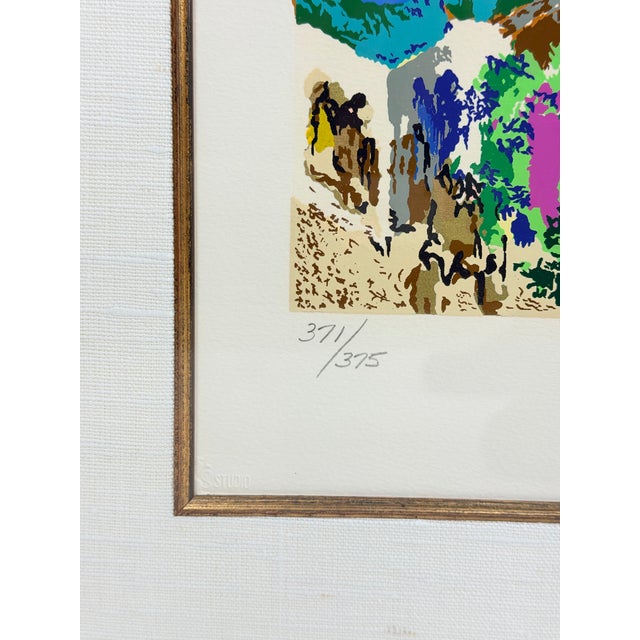 Modern Late 20th Century LeRoy Neiman Red Square Panorama Original Signed Serigraph in Gilt Frame For Sale - Image 3 of 4