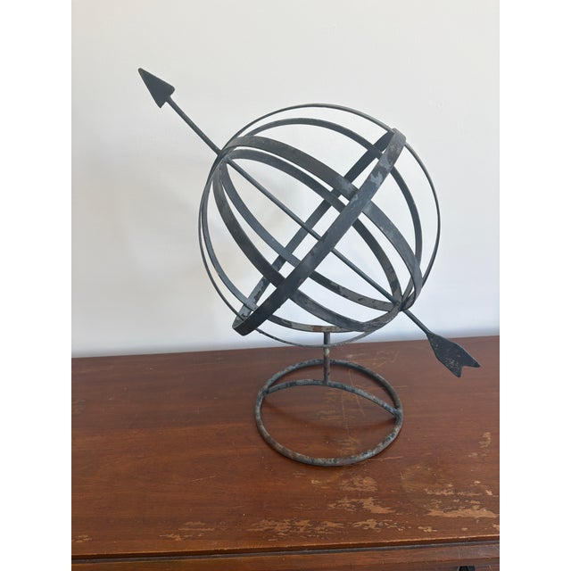 Black Armillery Sphere Antique/Vintage For Sale - Image 8 of 9