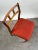 Red Danish Mid-Century Modern Teak Dining Chairs W Rust Red Dotted Upholstery, Set 6 For Sale - Image 8 of 13