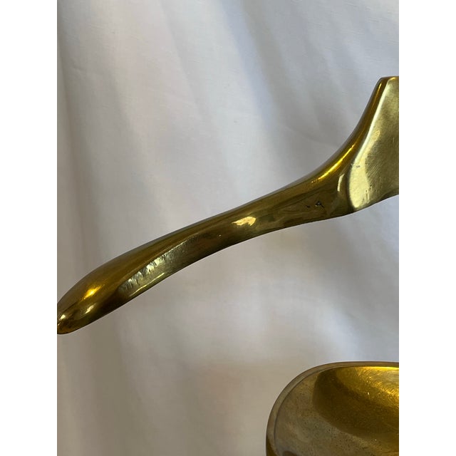 Victorian Vintage 48'-65” Italy Brass Valet Stand Hollywood Regency Butler Pineapple For Sale - Image 3 of 12