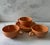 Mid-Century Modern Set of 3 Vintage Taylor, Smith and Taylor Burnt Orange Cups and Saucers For Sale - Image 3 of 9