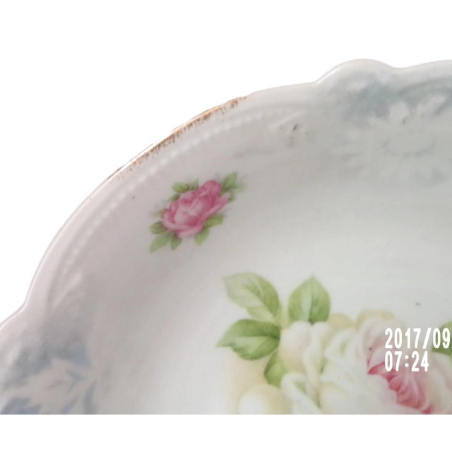 Ceramic Antique Porcelain Serving Bowl, Bavaria For Sale - Image 7 of 10