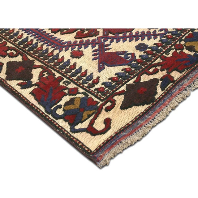 Tribal 1980s Afghan Balouch Rug For Sale - Image 3 of 7