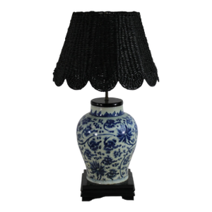 Pair of Chinese Blue and White Porcelain Lamp