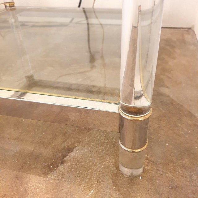 Mid Century Modern Coffee Table, Maison Jansen Style For Sale - Image 11 of 11