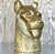 Vintage Brass Tiger Head Sculpture For Sale - Image 13 of 14