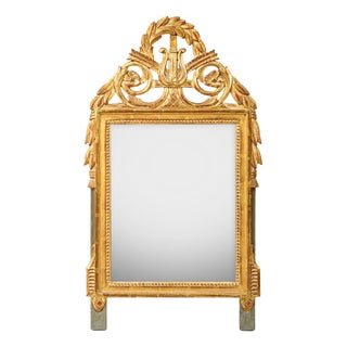 Louis XVI Marriage Mirror with Harp Crest For Sale